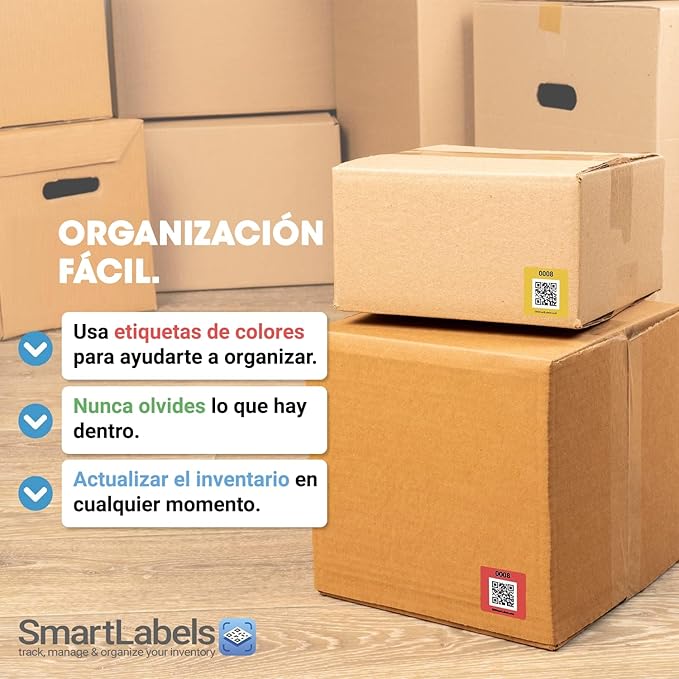 SmartLabels – Etiquetas QR en Español | Paquete de 48 | Multicolor | - Image 4