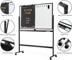 Large Dry-Erase Rolling Magnetic Whiteboard - Image 3