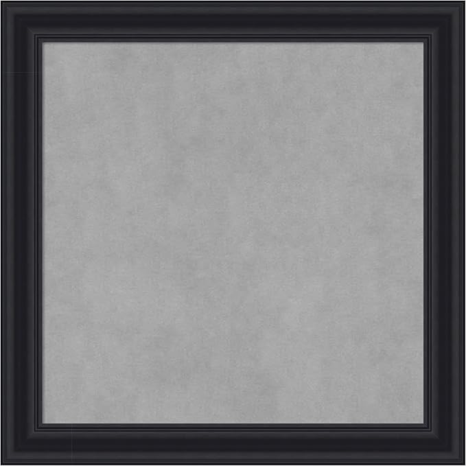 Amanti Art Black Framed Magnetic Board 24x24 Medium Vision Board by AmantiArt
