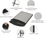 2 Pcs Fireproof Waterproof Document Bag – Fire & Waterproof Money Pouchfor - Image 4