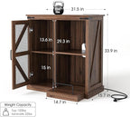 JOINICE, Printer Stand with Storage, File Cabinet with Socket and USB Charging - Image 2