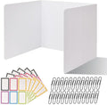 ZYINOZOC 24 Pack Desk Dividers for Students, 3-Fold Privacy Screens, Testing by Unknown
