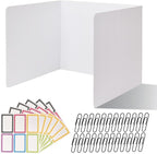 ZYINOZOC 24 Pack Desk Dividers for Students, 3-Fold Privacy Screens, Testing by Unknown