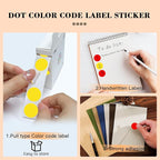 PARLAIM 2 Rolls 2000PCS 3/4" Round Circle Color-Code Dot Stickers, 2 Color - Image 3
