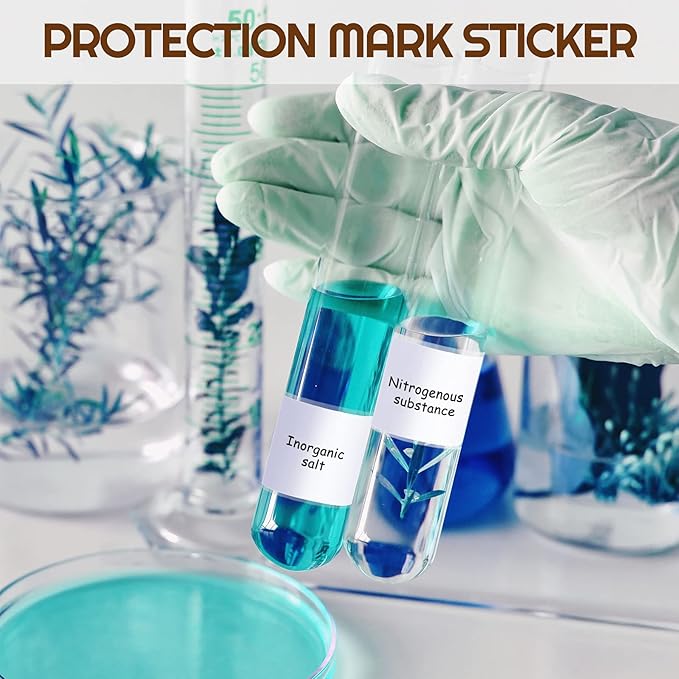 Zonon 500 Pcs Clear Labels Label Protector Clear Stickers Wafer Seals - Image 6