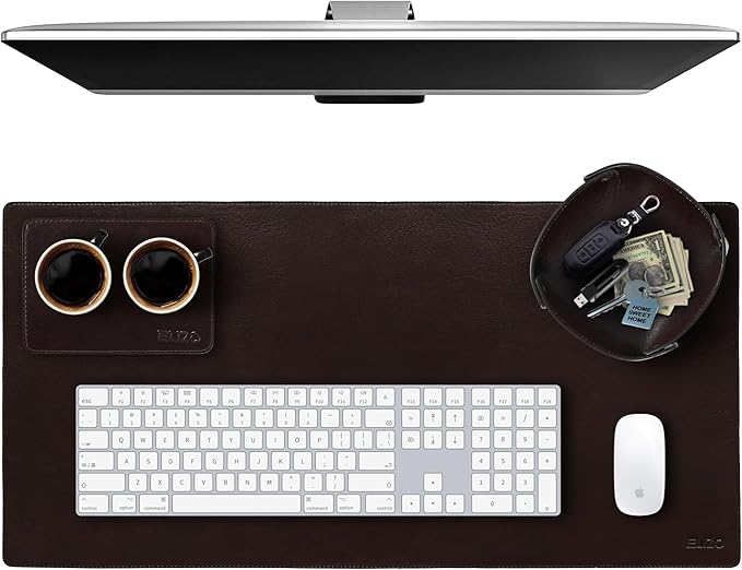 Elizo Leather Desk Mat Desk Pad Blotter Set by Elizo
