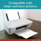 Premium Label Supply White Sticker Mailing Labels – 4" x 1.33" – Laser/Inkjet - Image 5
