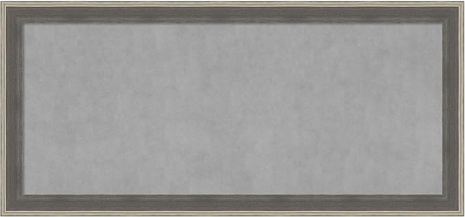 Amanti Art Grey Framed Magnetic Board 25x53 Oversize Vision Board by AmantiArt