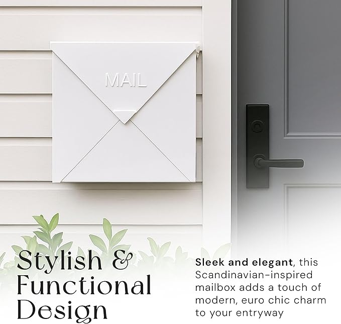 NACH Chicago White Extra Large Mailbox, Rust Resistant Large Mailboxes - Image 2