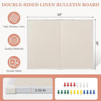 AMUSIGHT Double-Sided Large Cork Board - Image 2