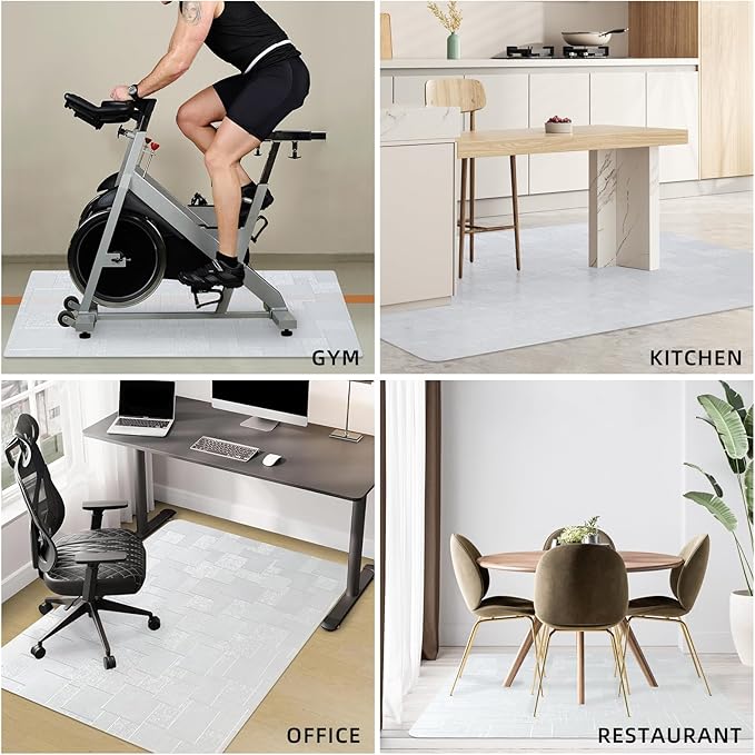 Chair Mat for Hardwood Floor, 45x53 inches Floor Mat Protector for Office Chair - Image 7