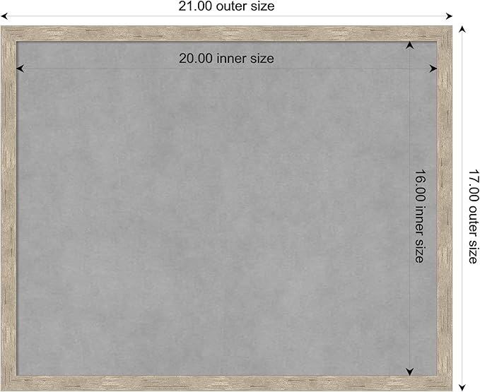 Amanti Art Silver Framed Magnetic Board 17x21 Small Vision Board - Image 3