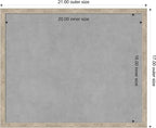 Amanti Art Silver Framed Magnetic Board 17x21 Small Vision Board - Image 3