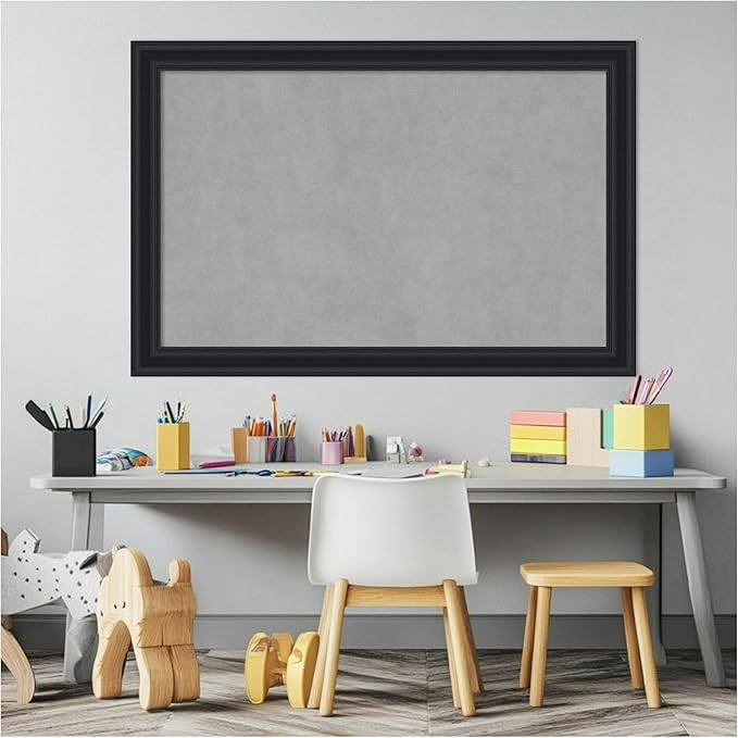 Amanti Art Black Framed Magnetic Board 24x36 Large Vision Board - Image 5