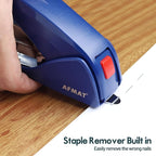 AFMAT Effortless Stapler for Desk, 50 Sheet Capacity, Low Force, Built-in - Image 5
