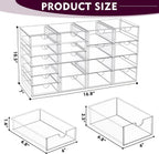 yfxcvsl acrylic makeup organizer with 19 drawers,storage drawer, close-up detail