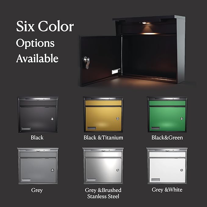 Solar Wall Mount Mailbox for Outside - Image 9