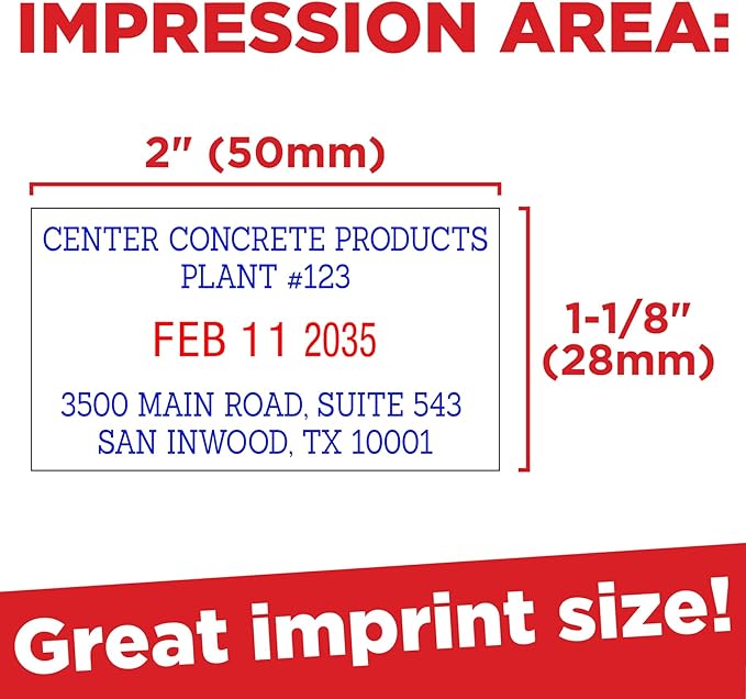 Mark 2000 5440 Professional Self Inking Date Stamp - Image 5