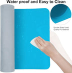 Boutilon Leather Desk Pad Protector, Non-Slip Mouse Pad, Laptop Desk Pad - Image 5
