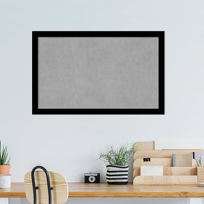Amanti Art Black Framed Magnetic Board 27x43 Large Vision Board - Image 5