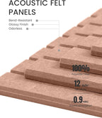 Large Felt Bulletin Board 48" x 36" Cork Board Alternative-12 Pack - Image 4