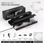 Under Desk Cable Management Tray no Drill – Wire Management - Image 6