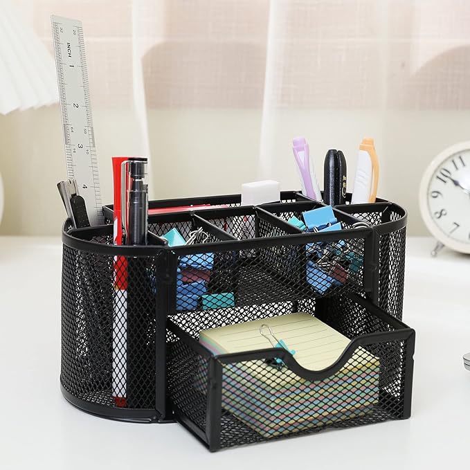 PAKASEPT Desk Organizers, Mesh Desk Organizer Caddy Supplies - Image 6