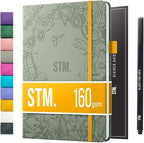 Bullet Dotted Journal Dot Grid Notebook | A5 Daily Journaling Notebooks by ScribblesThatMatter