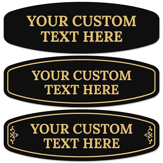 Custom Wall or Door Sign, Personalized Round Plaque Engraved Message by SigoSigns