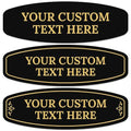 Custom Wall or Door Sign, Personalized Round Plaque Engraved Message by SigoSigns