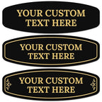 Custom Wall or Door Sign, Personalized Round Plaque Engraved Message by SigoSigns