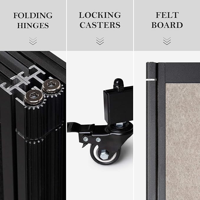 Strongbird Room Partition, Folding Privacy Divider, Office Partition Dividers - Image 6