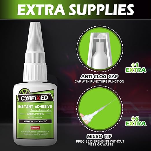 Medium Super Glue Liquid, All Purpose CA Glue - Image 4