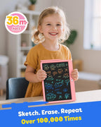 TEKFUN LCD Writing Tablet for Kids Girls Toys, 12 Inch Erasable Drawing Tablet - Image 2