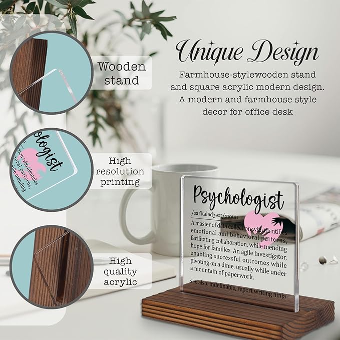 Psychologist Gifts, Appreciation Desk Sign - Image 3