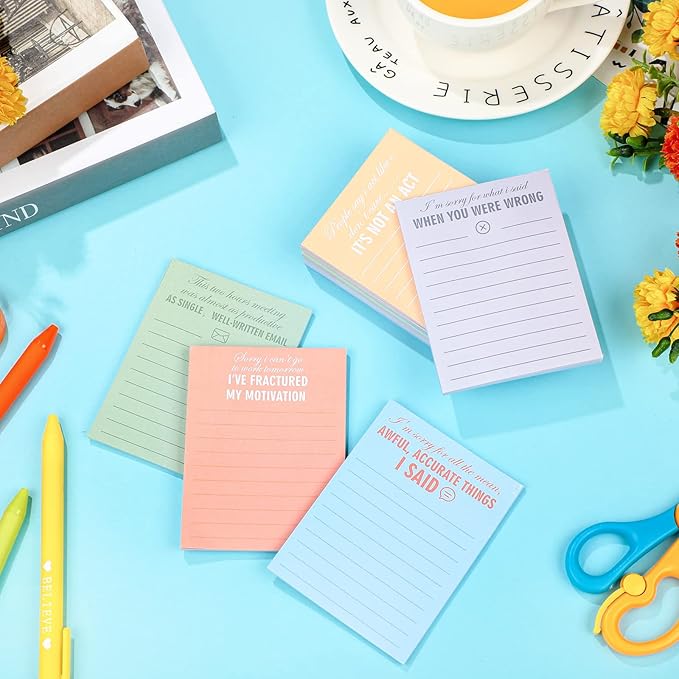 Funny Notepads with Sayings Sticky Funny Office Supplies to Do List Sarcastic - Image 4