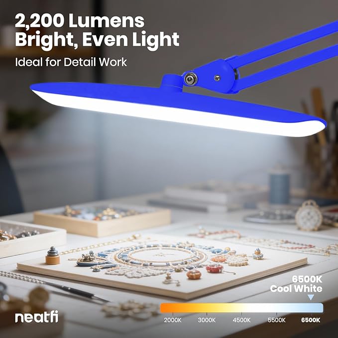 Neatfi XL 2, 200 Lumens LED Task Lamp, 24W Super Bright Desk Lamp, 4 Level - Image 6