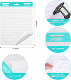 SHARBDA Lined Sticky Easel Pad, 25 * 30 inch, Self-Stick Flip Chart Paper - Image 6