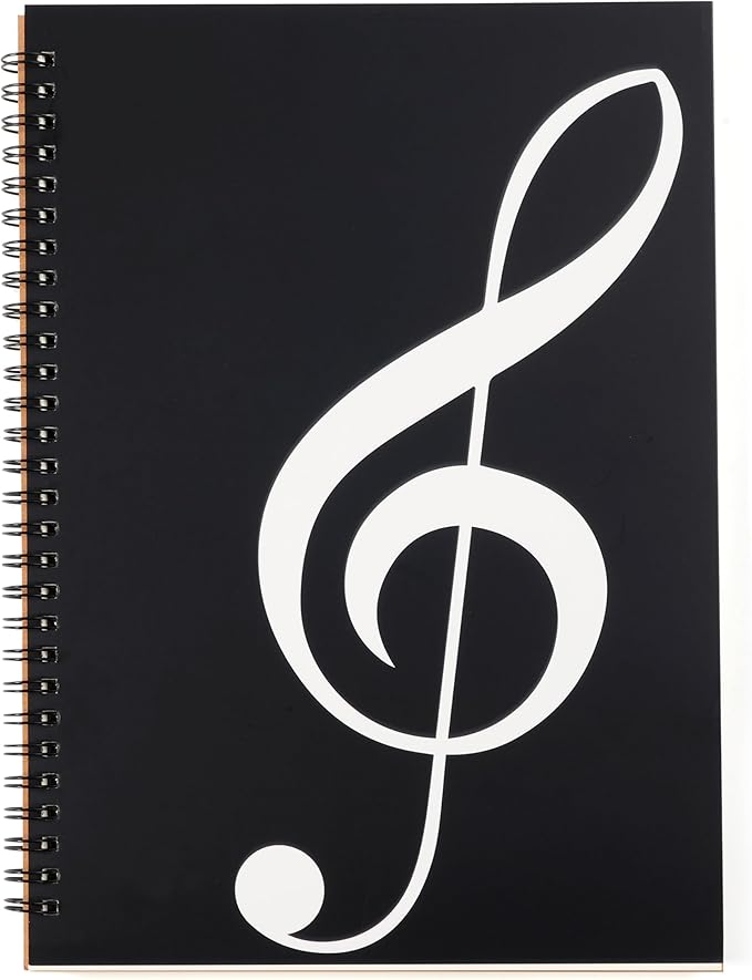 MoHern Blank Sheet Music Notebook, 160 Pages Composition Staff Paper Notebook by MoHern
