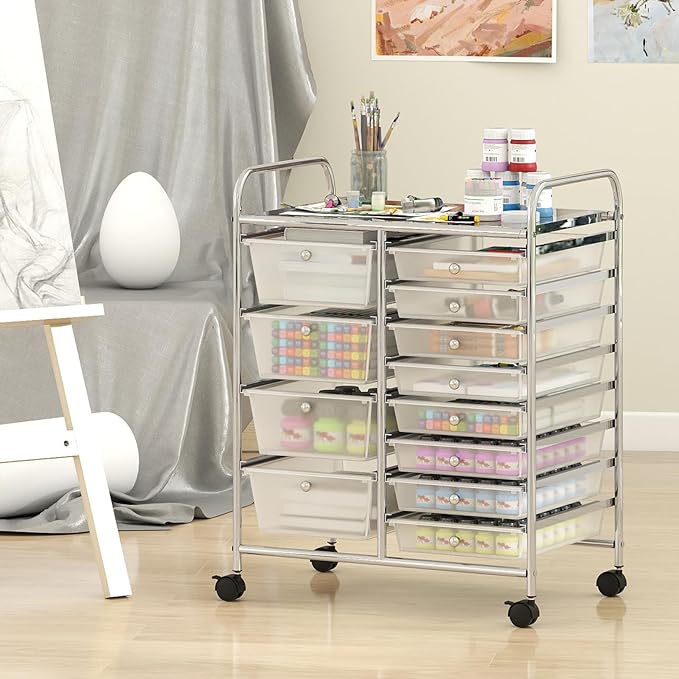 Giantex 12 Drawer Rolling Cart - Image 2