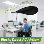 55 Inch Office Cubicle and Desk Shade – Blocks Light and Air Conditioning - Image 3