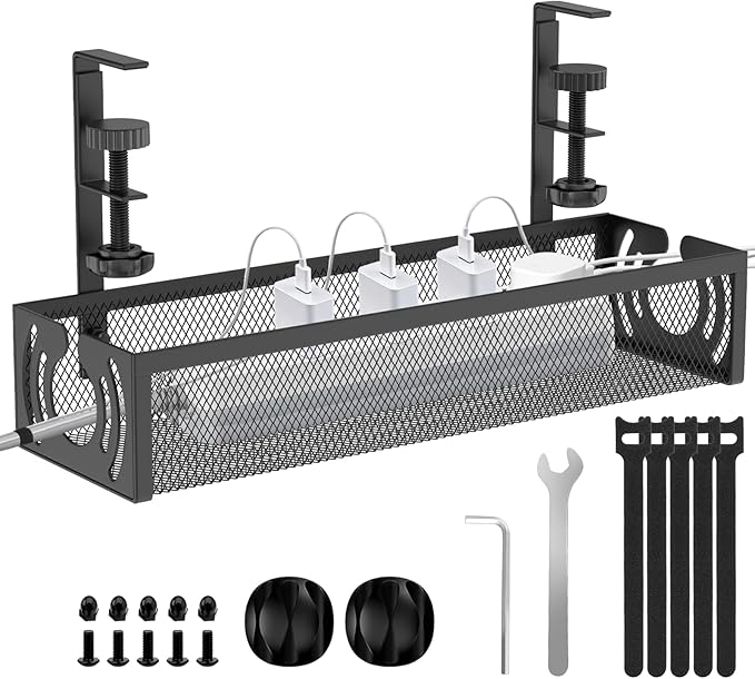 Cable Management, Metal Cable Organizer by LOVJOYSE