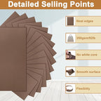 Silunkia 28 Sheets Coffee Color Cardstock 8.5 x 11 Craft Paper, 250gsm/92lb - Image 3