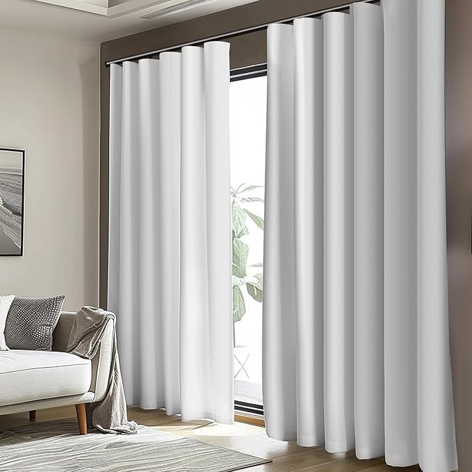 Cbsroro Room Divider Blackout Curtain Track Curtains Wall Dividers Panels Screen - Image 7
