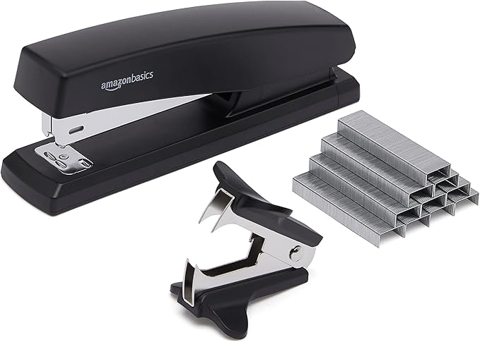 Amazon Basics Stapler Value Pack Including Staples and Staple Remover - Image 4