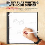 MAKHISTORY 1 Inch Telescoping 3 Ring Binder-4PCS, Flexible Binder - Image 4