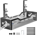Under Desk Cable Management Tray Black, Litwaro Cable Management Under Desk No by Litwaro