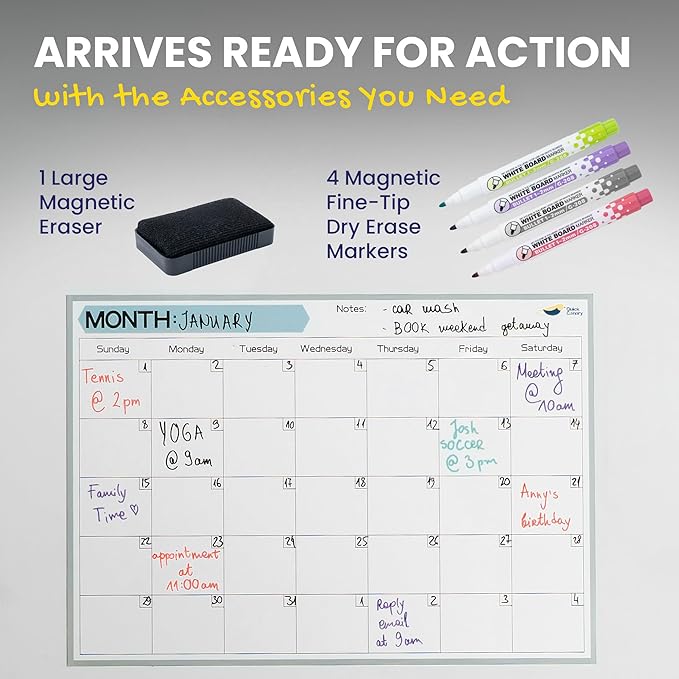 Monthly Magnetic Calendar for Refrigerator - Image 6