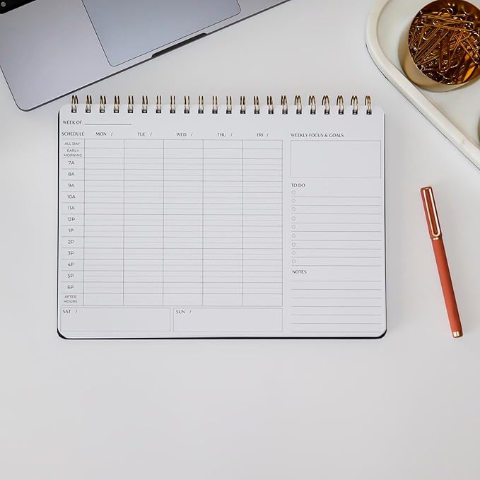 Merely Home Undated Weekly Business Planner | 8.25” x 11.75” ADHD Organizer | - Image 10