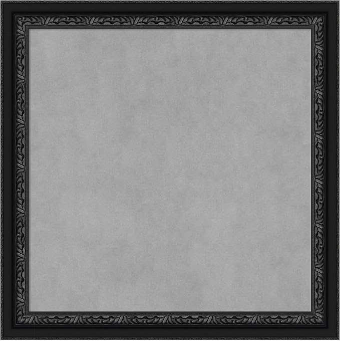 Amanti Art Black Framed Magnetic Board 24x24 Medium Vision Board by AmantiArt